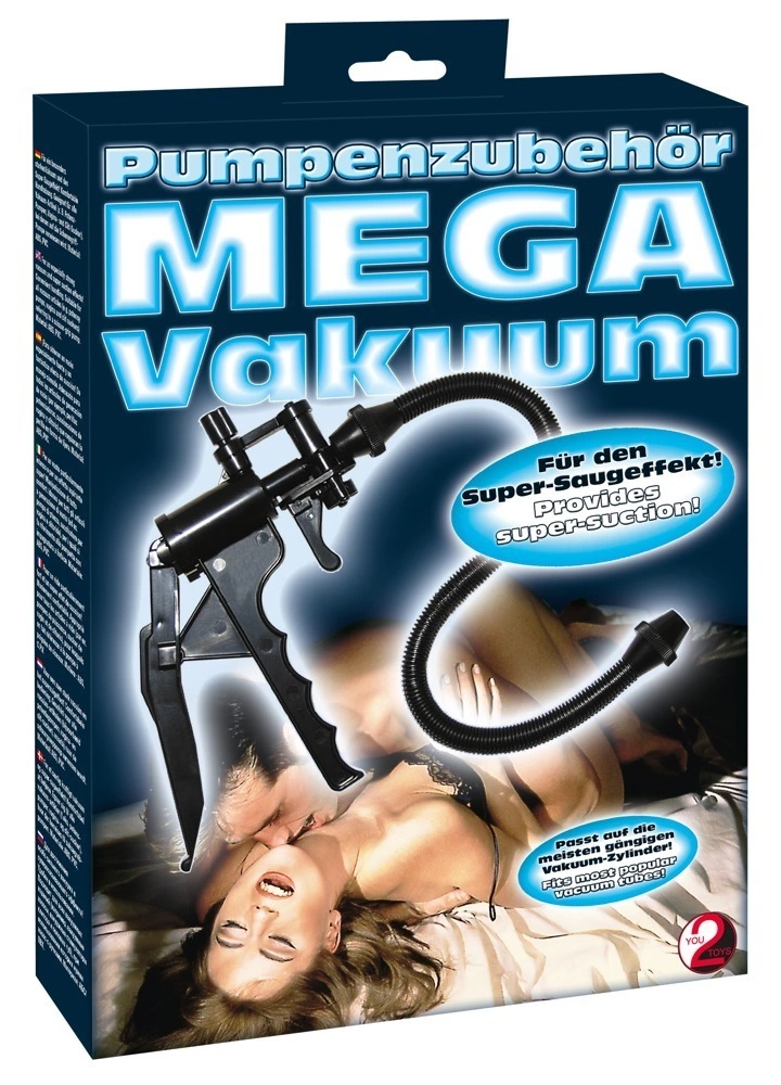 You2Toys pistoleto formos vakuuminės pompos rankena, juoda