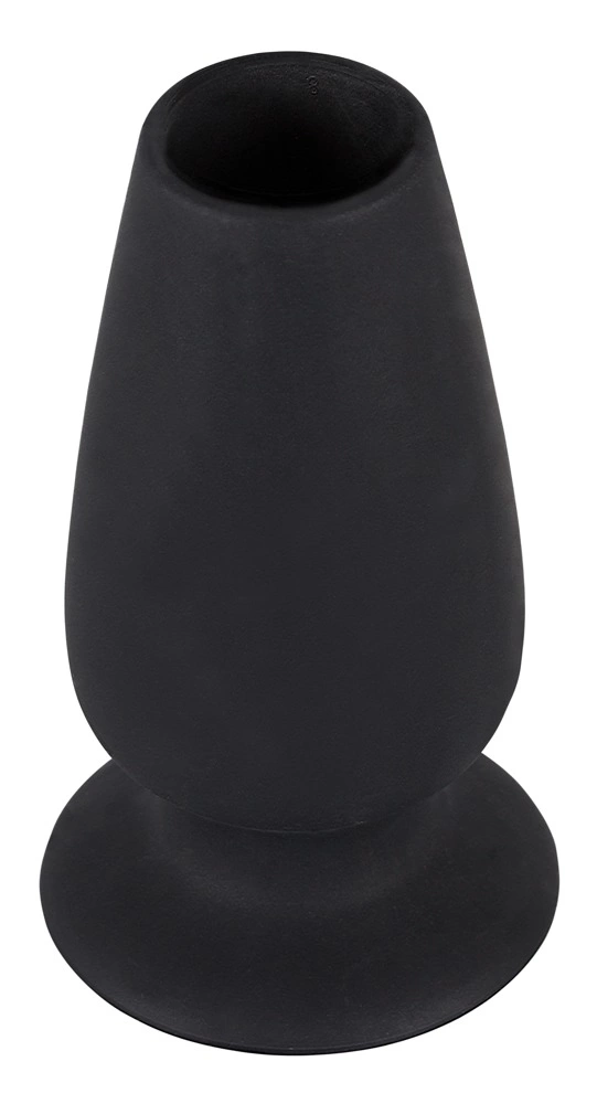 You2Toys tuščiaviduris analinis kaištis iš silikono, juodas, M, 10 cm