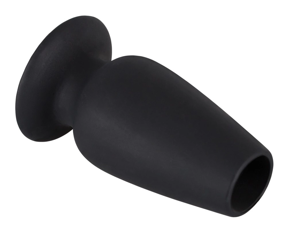 You2Toys tuščiaviduris analinis kaištis iš silikono, juodas, M, 10 cm