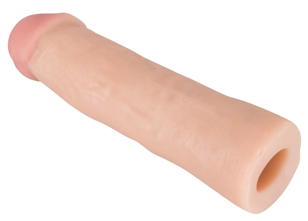 You2Toys užmaunamas antgalis vibratoriams iš TPE, skaidrus, 22 cm