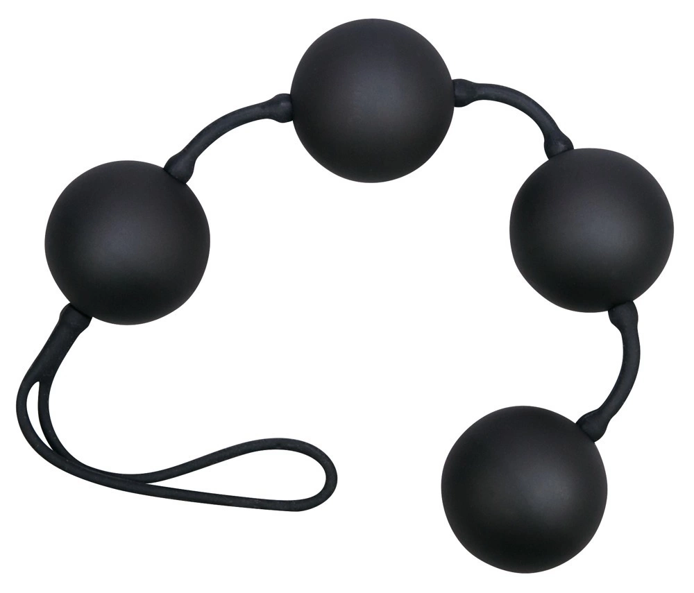 You2Toys Velvet Kėgelio kamuoliukai su svarmenimis, 4 vnt., juodi