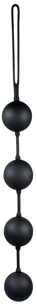 You2Toys Velvet Kėgelio kamuoliukai su svarmenimis, 4 vnt., juodi