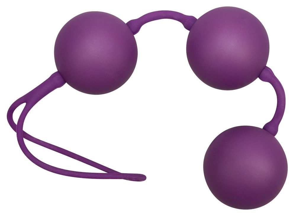 You2Toys Velvet Kėgelio kamuoliukai su svarmenimis, 3 vnt., violetiniai