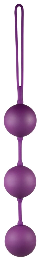 You2Toys Velvet Kėgelio kamuoliukai su svarmenimis, 3 vnt., violetiniai