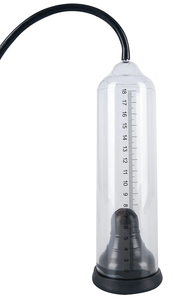 You2Toys penio pompa su skaidriu cilindru ir rankena, 22 cm