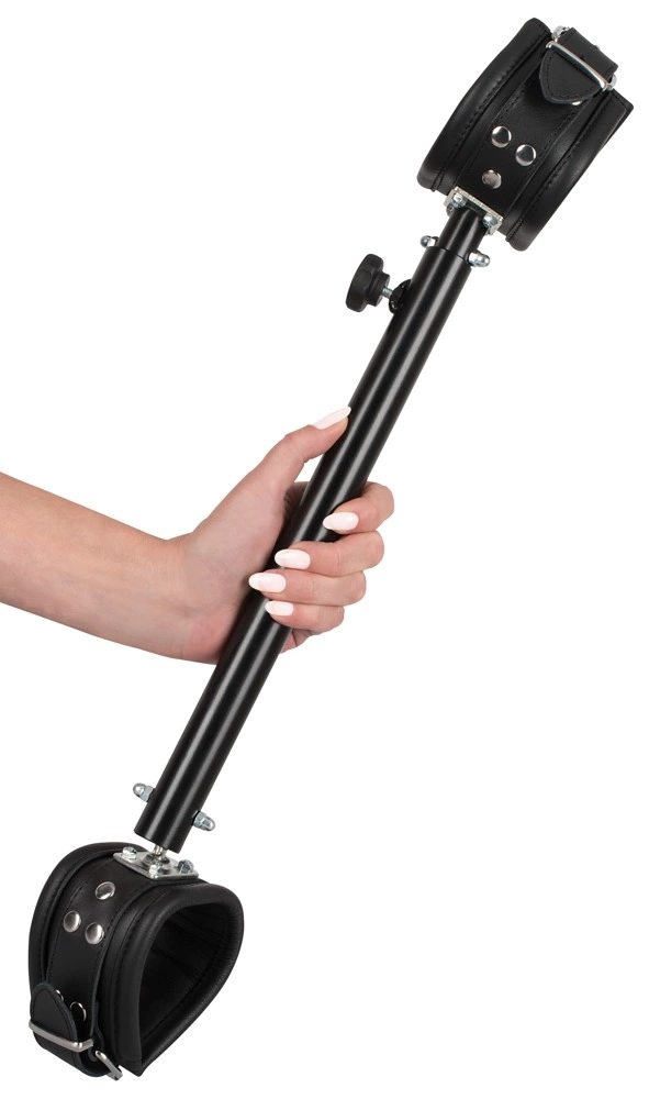 ZADO reguliuojamas kojų skėtimo strypas su odiniais kulkšnių antrankiais, 35-60 cm