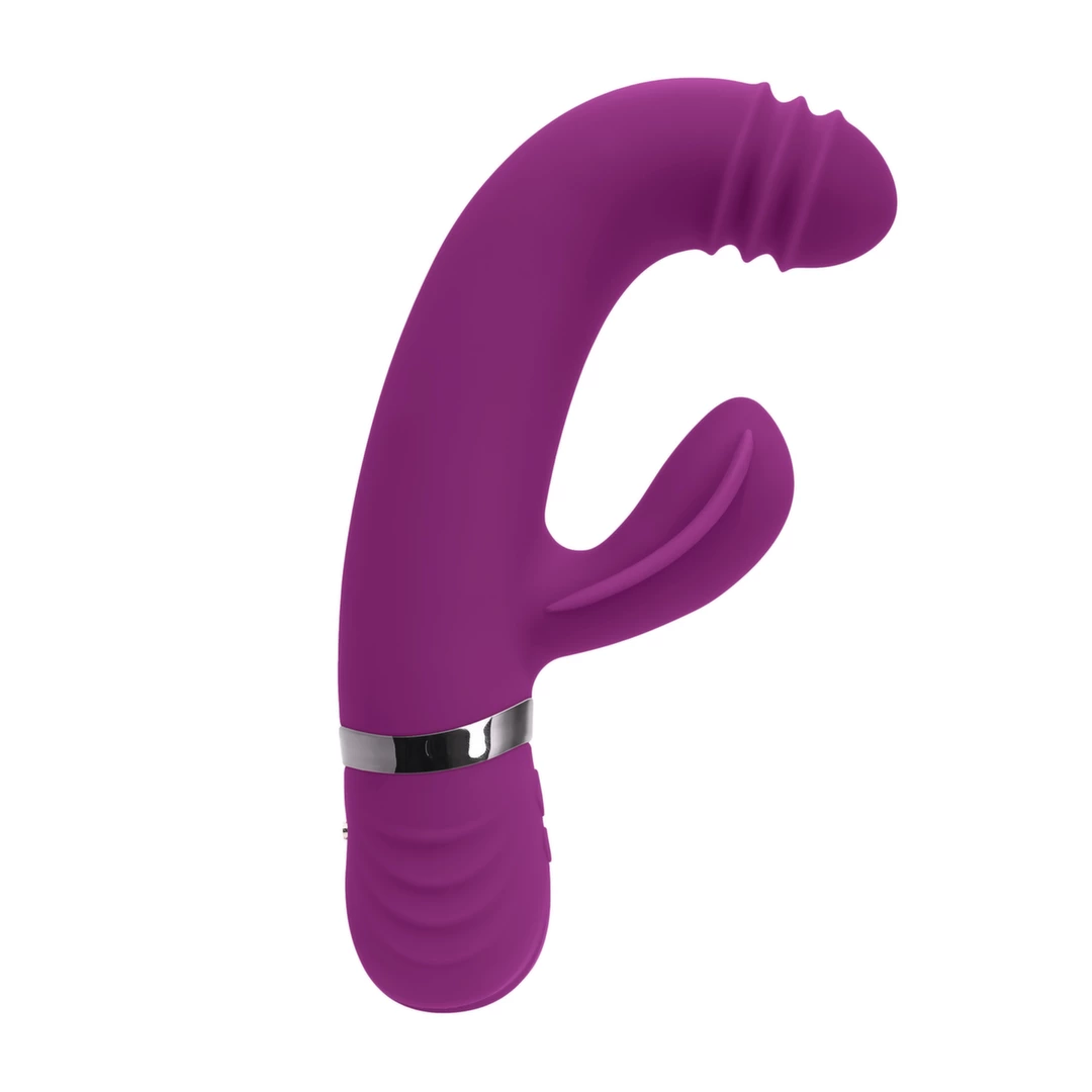 Playboy Pleasure Tap That G taško vibratorius su tapšnojimo funkcija, violetinis