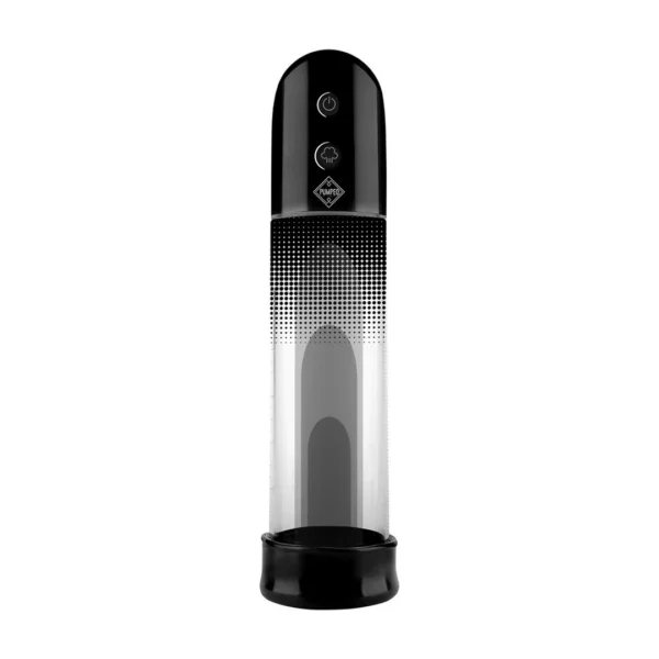 Shots Pumped Luv automatinė vakuuminė penio pompa su silikoniniu įdėklu, 20 cm