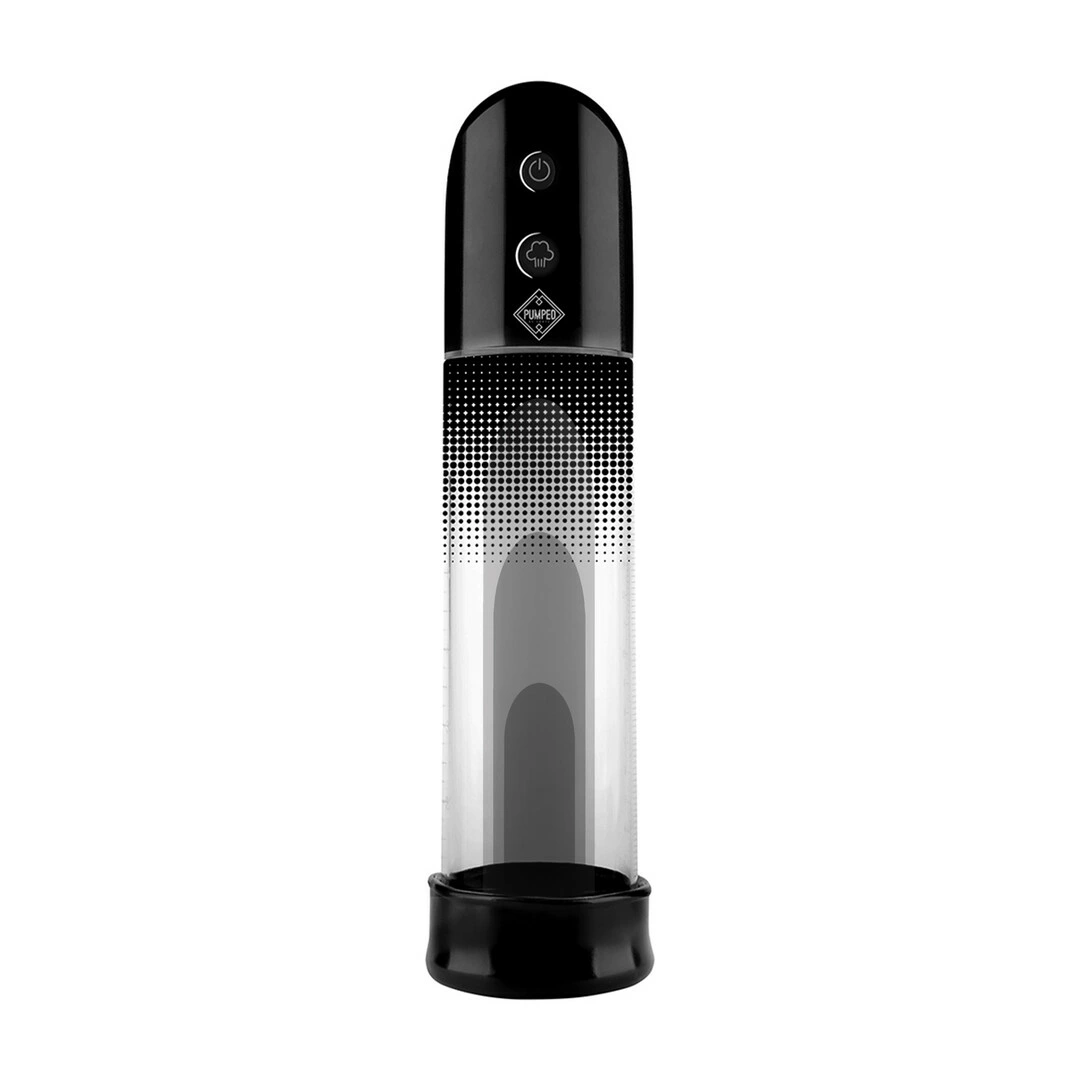 Shots Pumped Luv automatinė vakuuminė penio pompa su silikoniniu įdėklu, 20 cm