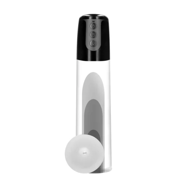 Pumped by Shots automatinė penio pompa su 3 režimais ir minkštu įdėklu, 29,5 cm