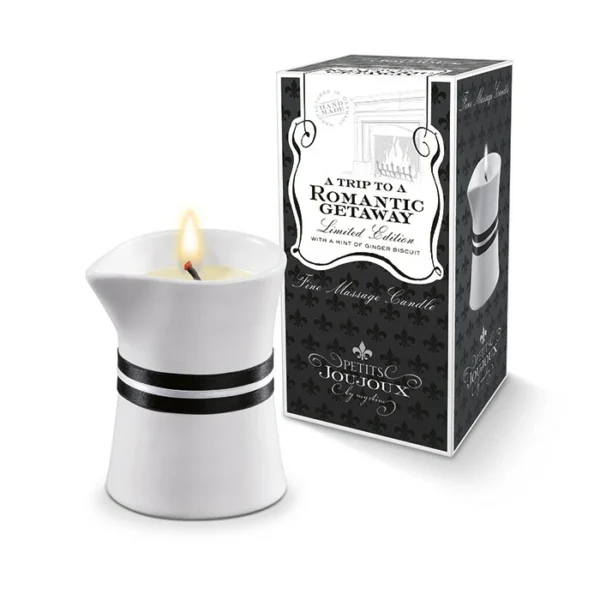 Petits Joujoux Romantic Getaway masažo žvakė, 120 g