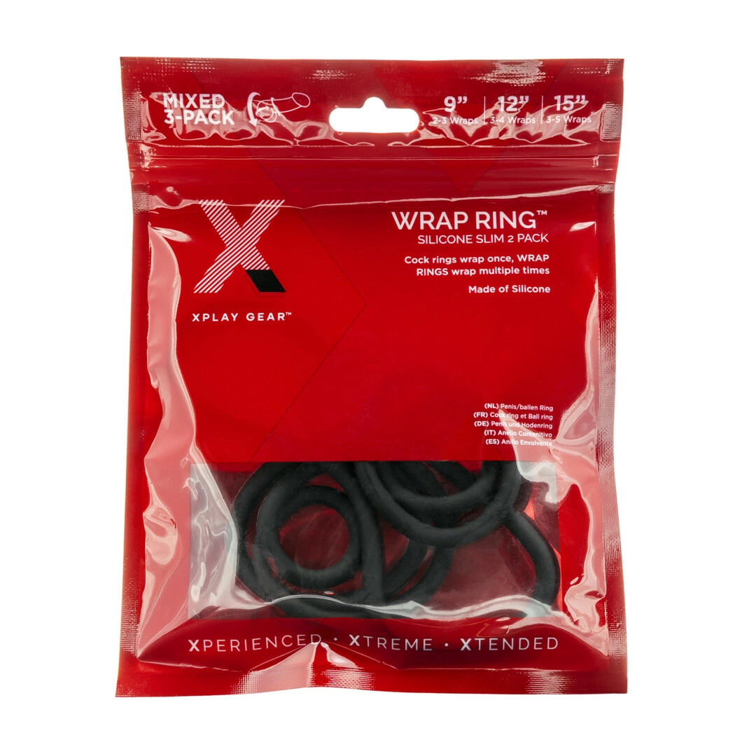 PerfectFitBrand XPlay reguliuojamų silikoninių varpos žiedų rinkinys, 3 vnt.