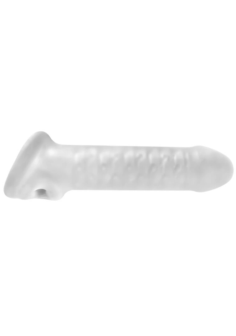 PerfectFitBrand Fat Boy Thin penio antgalis iš SilaSkin su uždaru galu, 16,5 cm