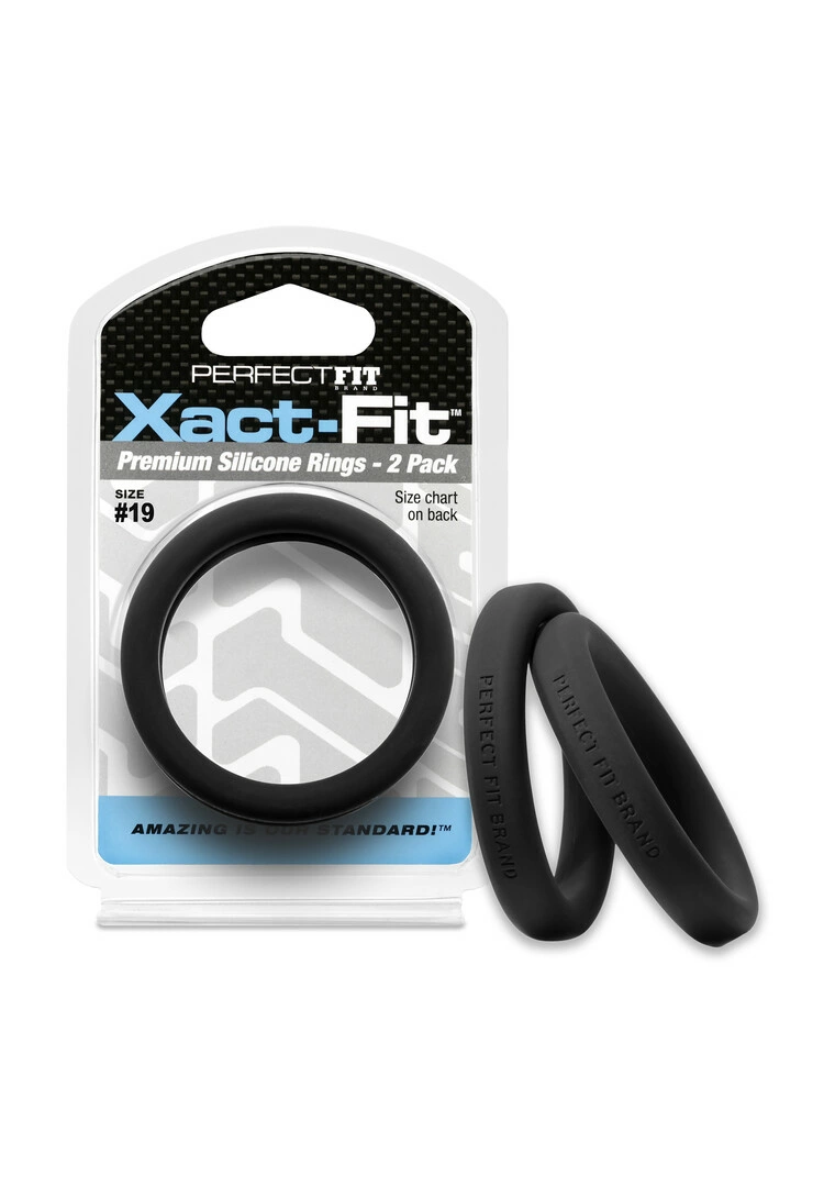 PerfectFitBrand Xact-Fit #19 varpos žiedai, 2 vnt., skaidrūs