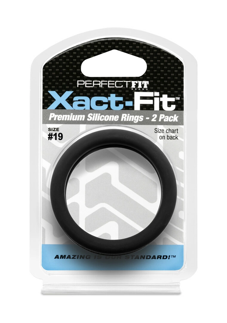 PerfectFitBrand Xact-Fit #19 varpos žiedai, 2 vnt., skaidrūs