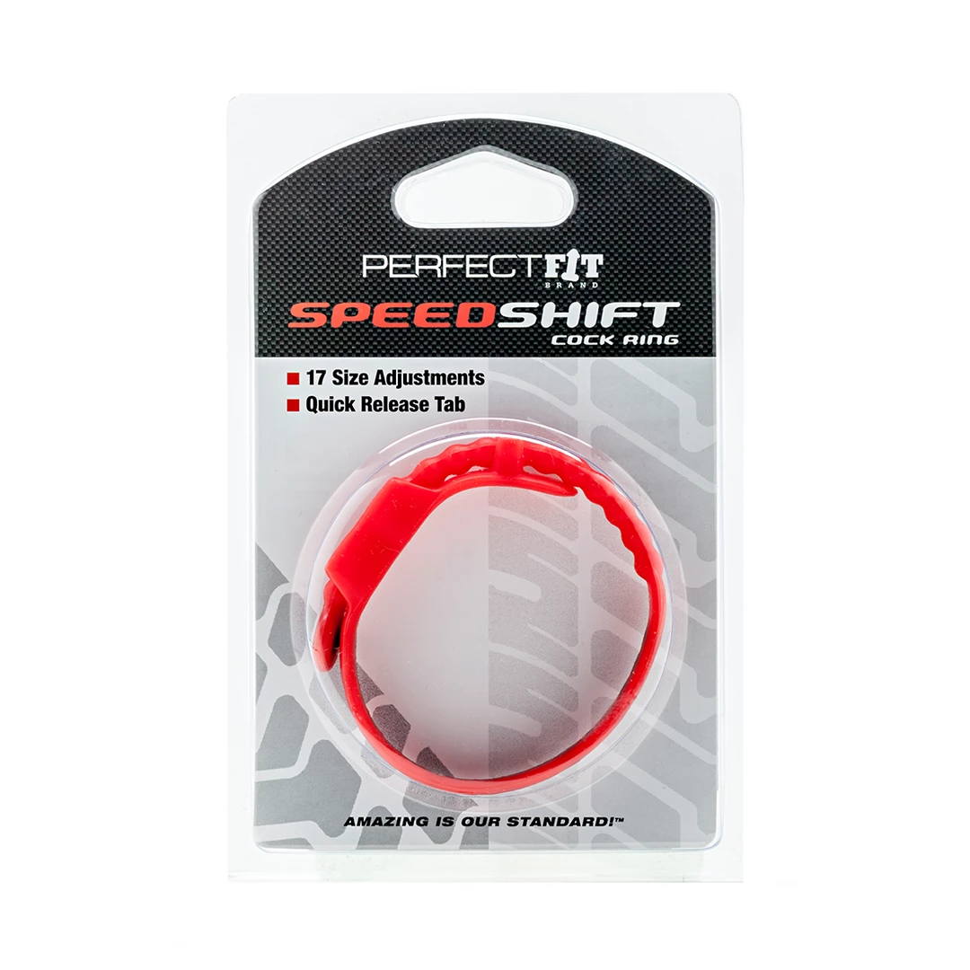 PerfectFitBrand Speed Shift reguliuojamas varpos žiedas, raudonas