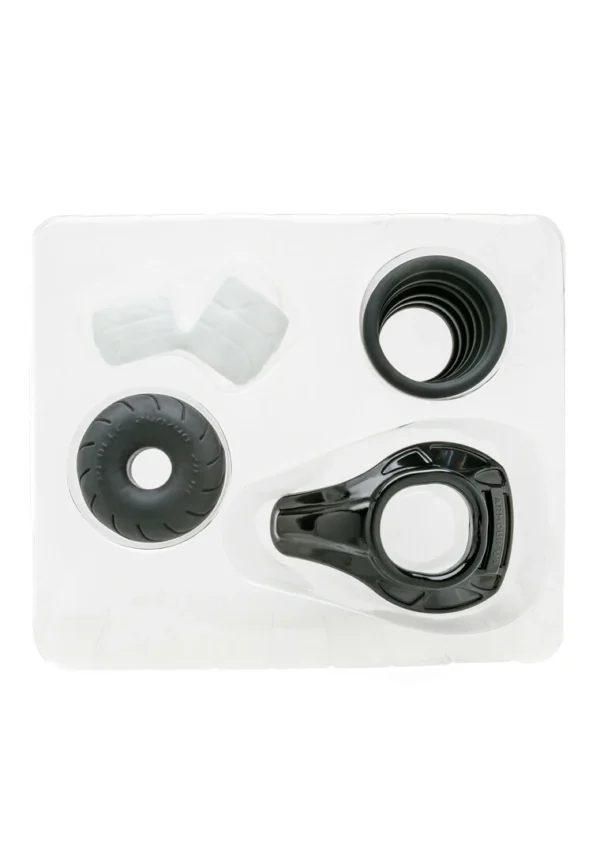 Perfect Fit Brand varpos žiedų rinkinys: Cruiser, Cock+Ball, Xact-Fit ir Armour Up