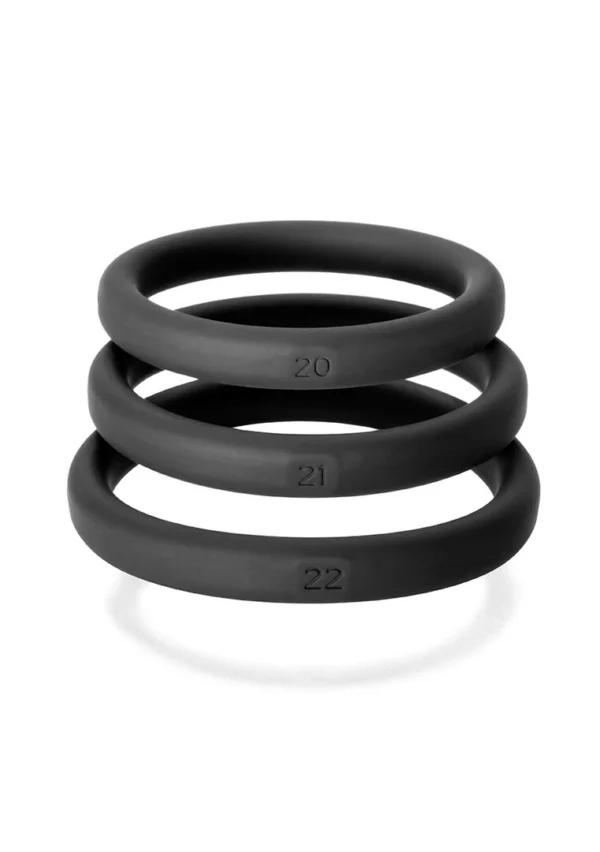 PerfectFitBrand varpos žiedų rinkinys L/XL, 3 žiedai, skaidrus