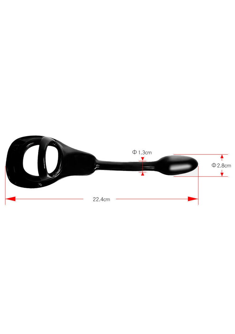 PerfectFitBrand Armour Tug Lock varpos žiedas su analiniu kaiščiu, juodas, S