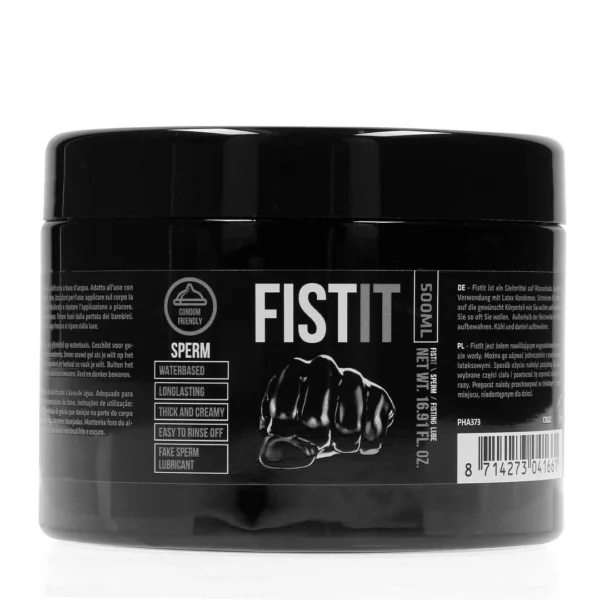 Fist It by Shots Sperm lubrikantas vandens pagrindu, kreminis, 500 ml