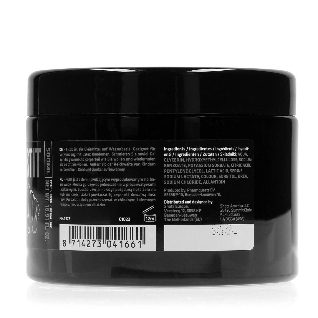 Fist It by Shots Sperm lubrikantas vandens pagrindu, kreminis, 500 ml