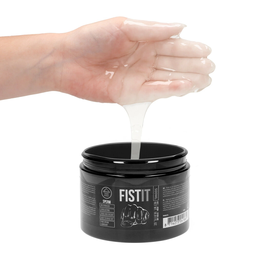 Fist It by Shots Sperm lubrikantas vandens pagrindu, kreminis, 500 ml