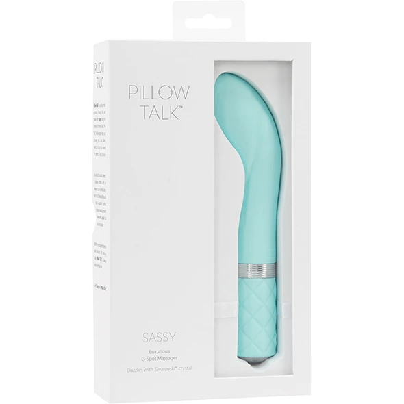 Pillow Talk Sassy G taško vibratorius su didele galvute, turkio spalvos