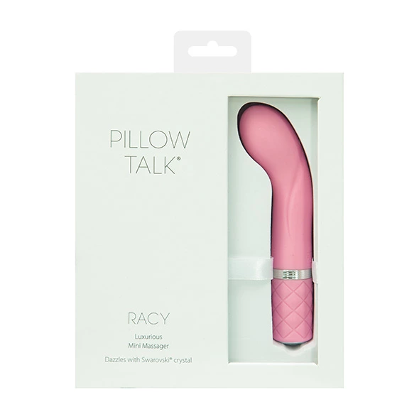 Pillow Talk Racy G taško vibratorius su Swarovski kristalais, rožinis