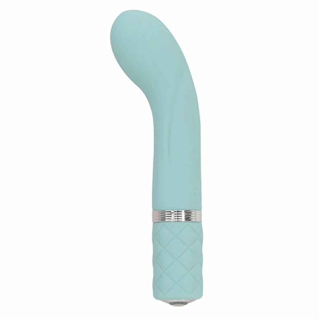 Pillow Talk Racy G taško vibratorius su Swarovski kristalu, žalsvai mėlynas