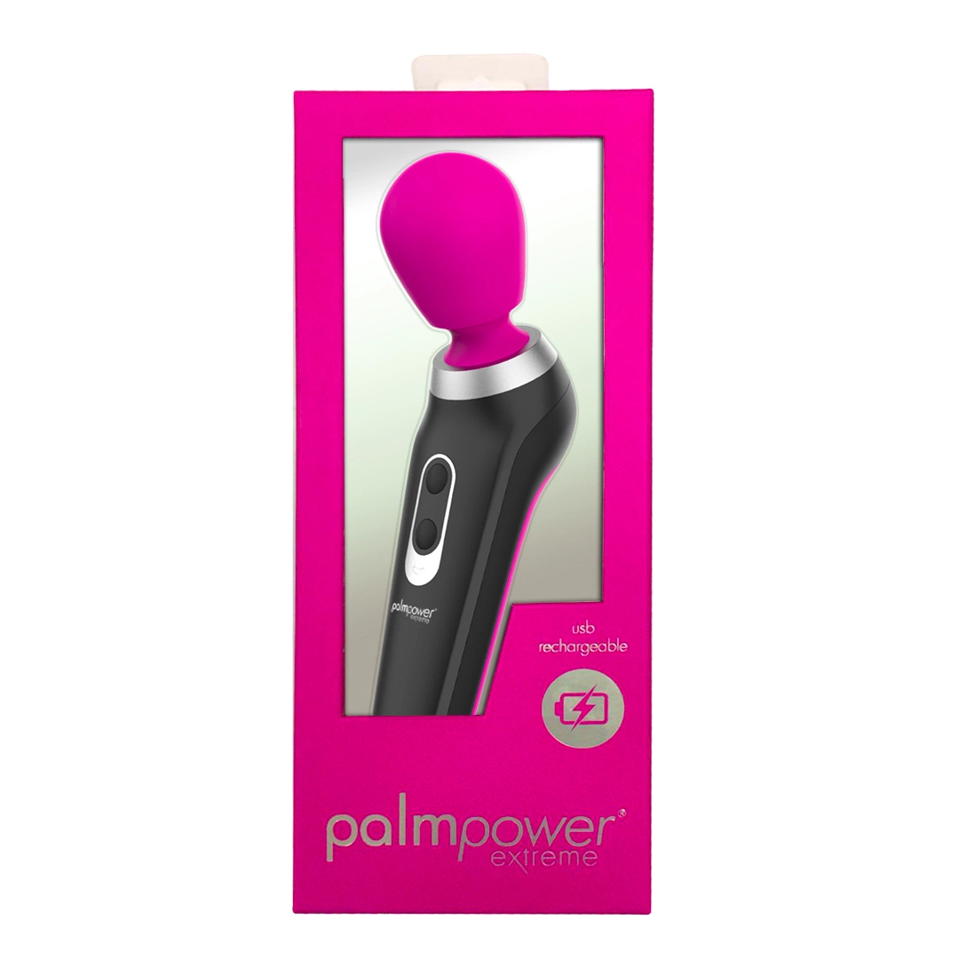PalmPower Extreme wand masažuoklis, įkraunamas per USB, rožinis