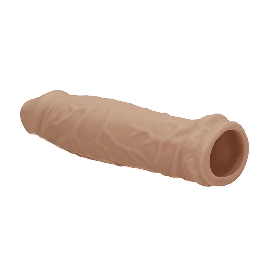 RealRock by Shots 16 cm penio mova iš Skin TPE, smėlio spalvos