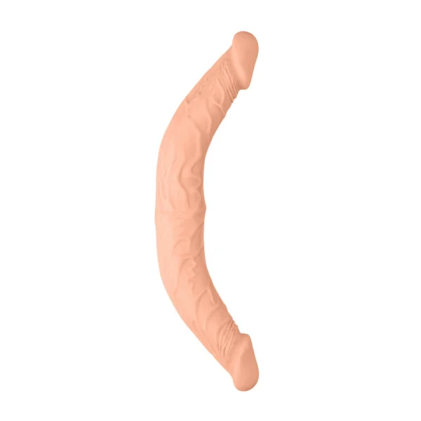 RealRock DoubleFlex lankstus dvipusis dildo, 36 cm, Skin TPE
