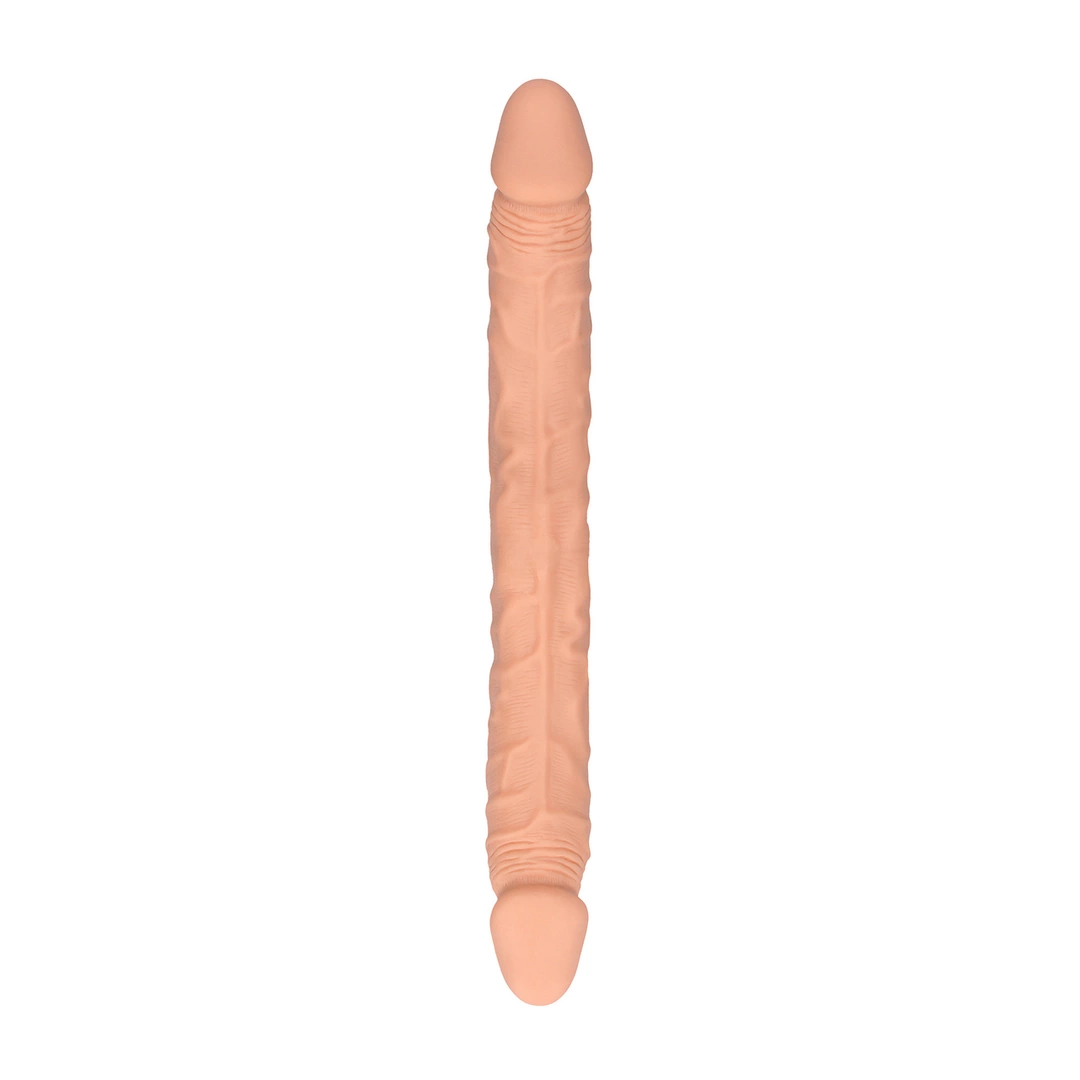RealRock DoubleFlex lankstus dvipusis dildo, 36 cm, Skin TPE