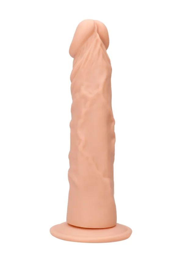 RealRock by Shots realistiškas dildo su siurbtuku, 17 cm, kūno spalvos