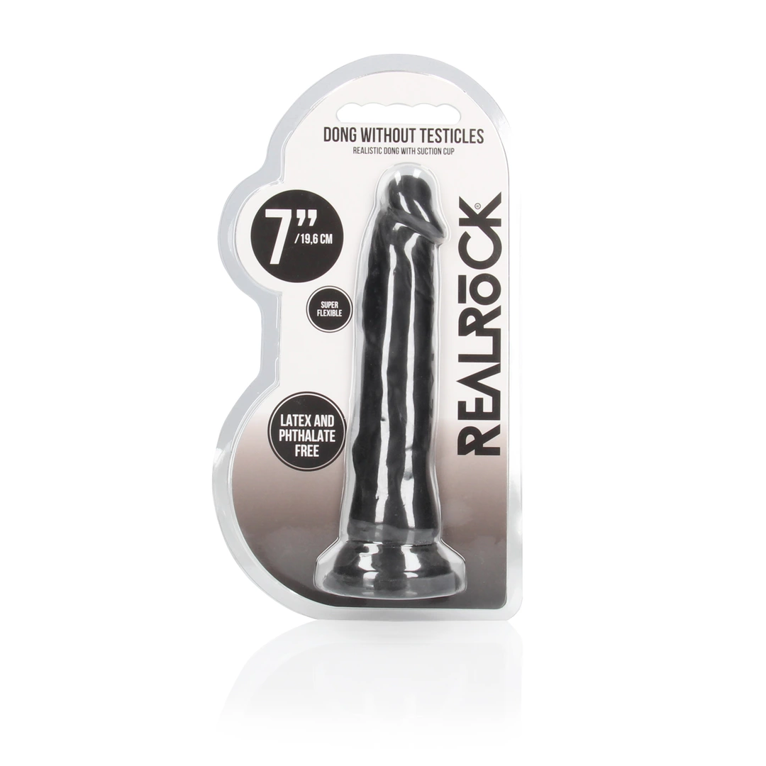 RealRock by Shots realistiškas dildo su siurbtuku, 17 cm, kūno spalvos