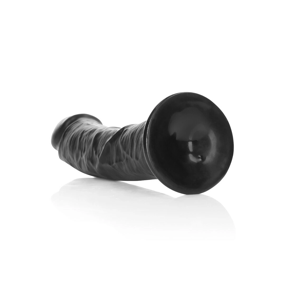 RealRock by Shots išlenktas dildo su siurbtuku, 20,5 cm, smėlio spalvos