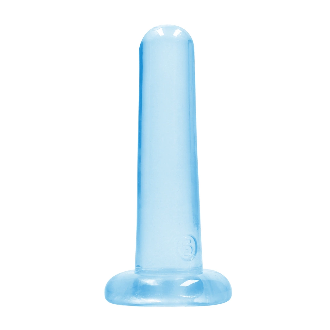 RealRock Crystal Clear tiesus dildo su siurbtuku, 13,5 cm, skaidrus