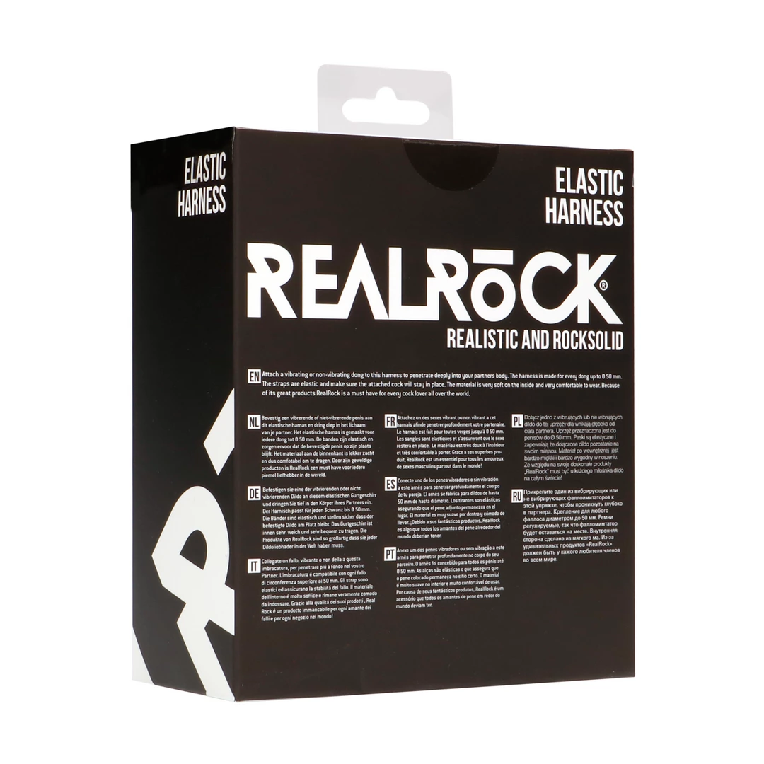 RealRock by Shots universalūs elastiniai diržai su dviem žiedais iki 50 mm, juodi