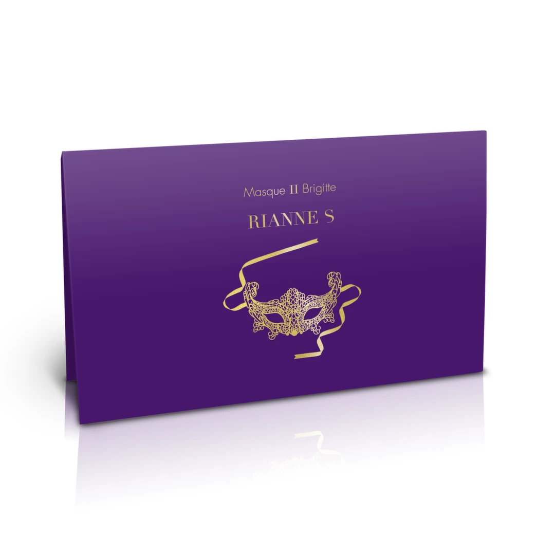 Rianne S Soiree II Brigitte veneciško stiliaus kaukė, juoda