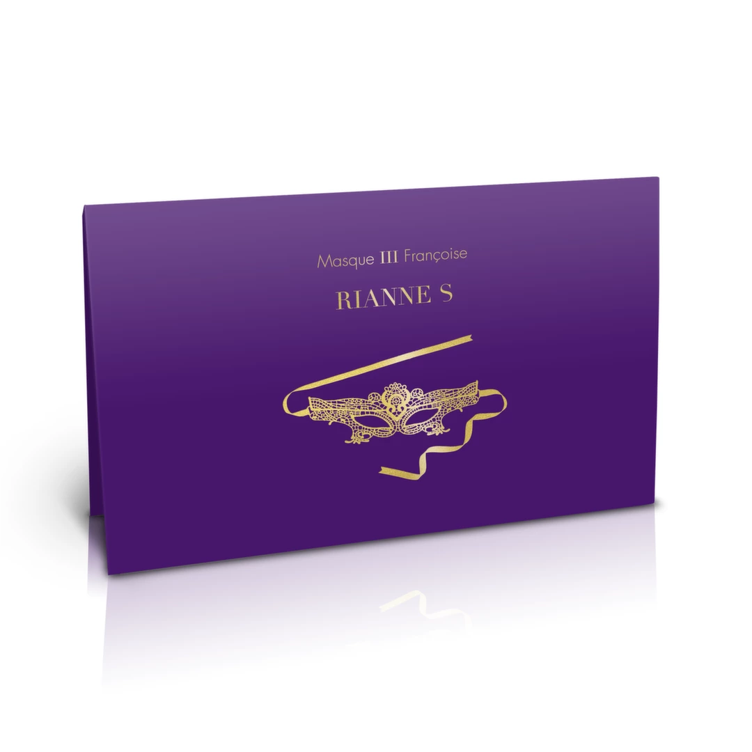 Rianne S Soiree Francoise veneciško stiliaus veido kaukė, juoda