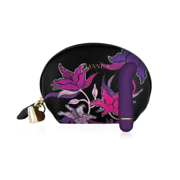Rianne S Essentials Mini G Floral vibratorius iš silikono, atsparus vandeniui, Deep Purple