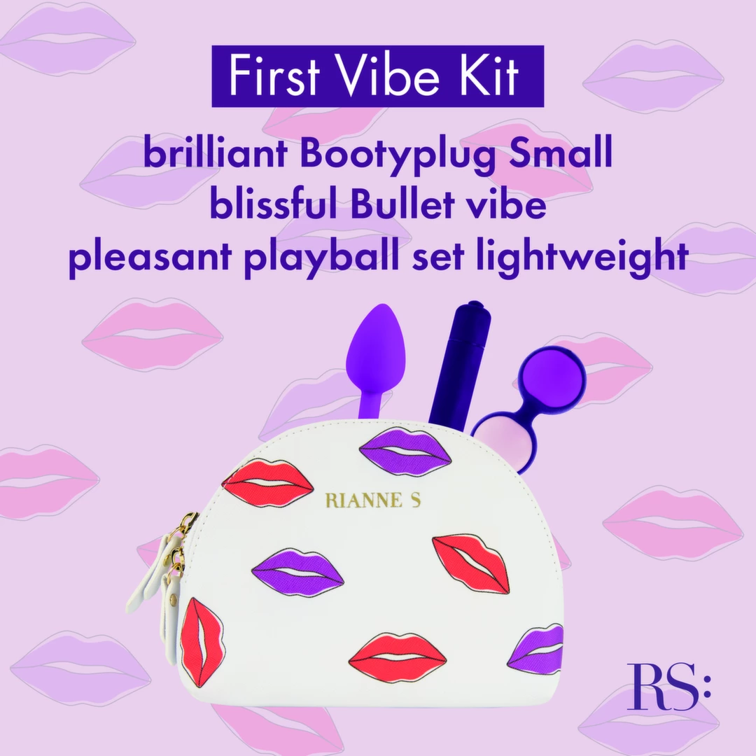 Rianne S Essentials First Vibe Kit rinkinys pradedantiesiems su vibruojančia kulka