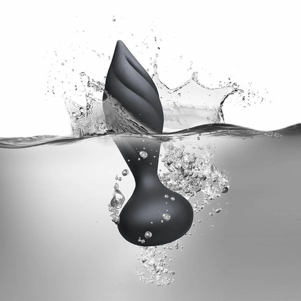 Rocks-Off Petite Sensations Desire vibruojantis analinis kaištis su pulteliu, juodas