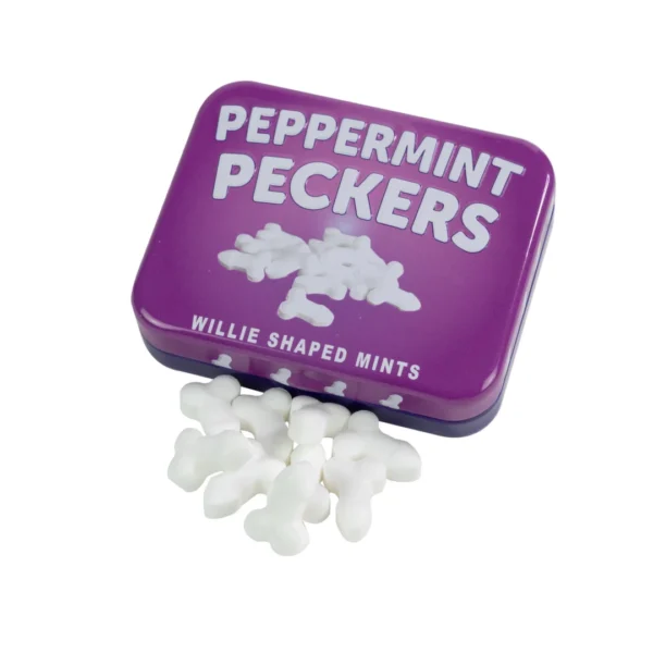 Spencer & Fleetwood Peppermint Peckers saldainiai metalinėje dėžutėje, 45 g