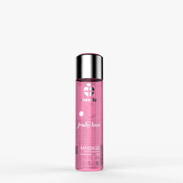 Swede Fruity Love veganiška masažo priemonė, putojantis braškių vynas, 60 ml