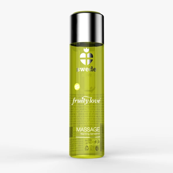 Swede Fruity Love masažo priemonė, vanilė ir auksinė kriaušė, 60 ml