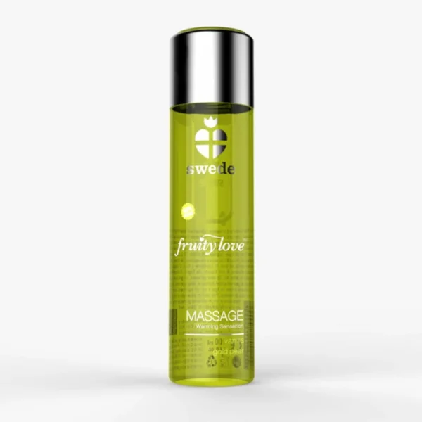 Swede Fruity Love veganiška masažo priemonė, vanilė ir auksinė kriaušė, 120 ml