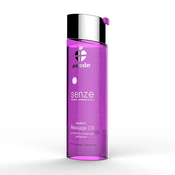 Swede Senze masažo aliejus, greipfrutas, palmarozė ir petitgrenas, 150 ml