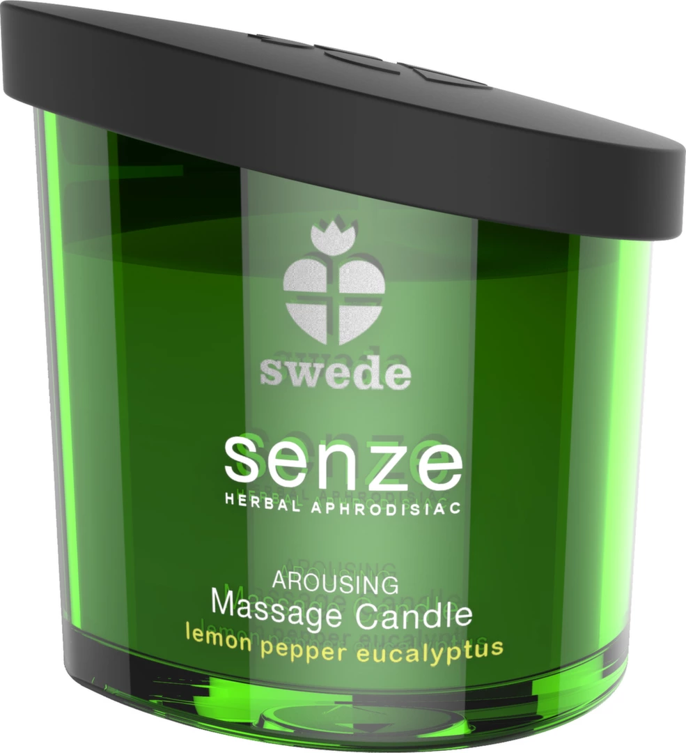Swede Senze Arousing masažo žvakė, citrina, pipirai ir eukaliptas, 50 ml