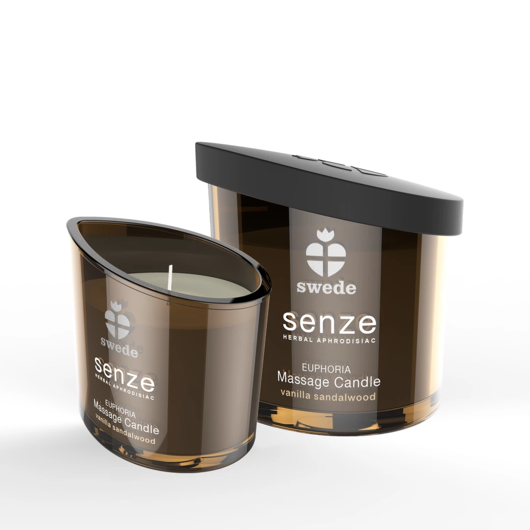 Swede Senze Euphoria masažo žvakė, vanilė ir sandalmedis, 50 ml